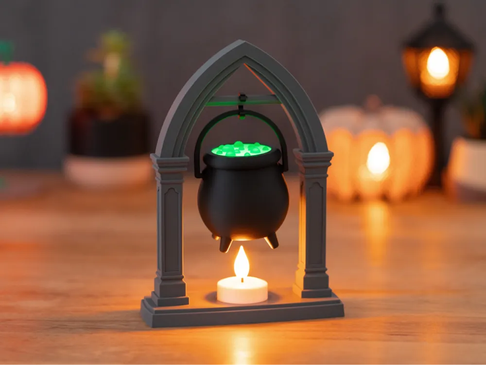 Witches Brew Cauldron with Tea Light