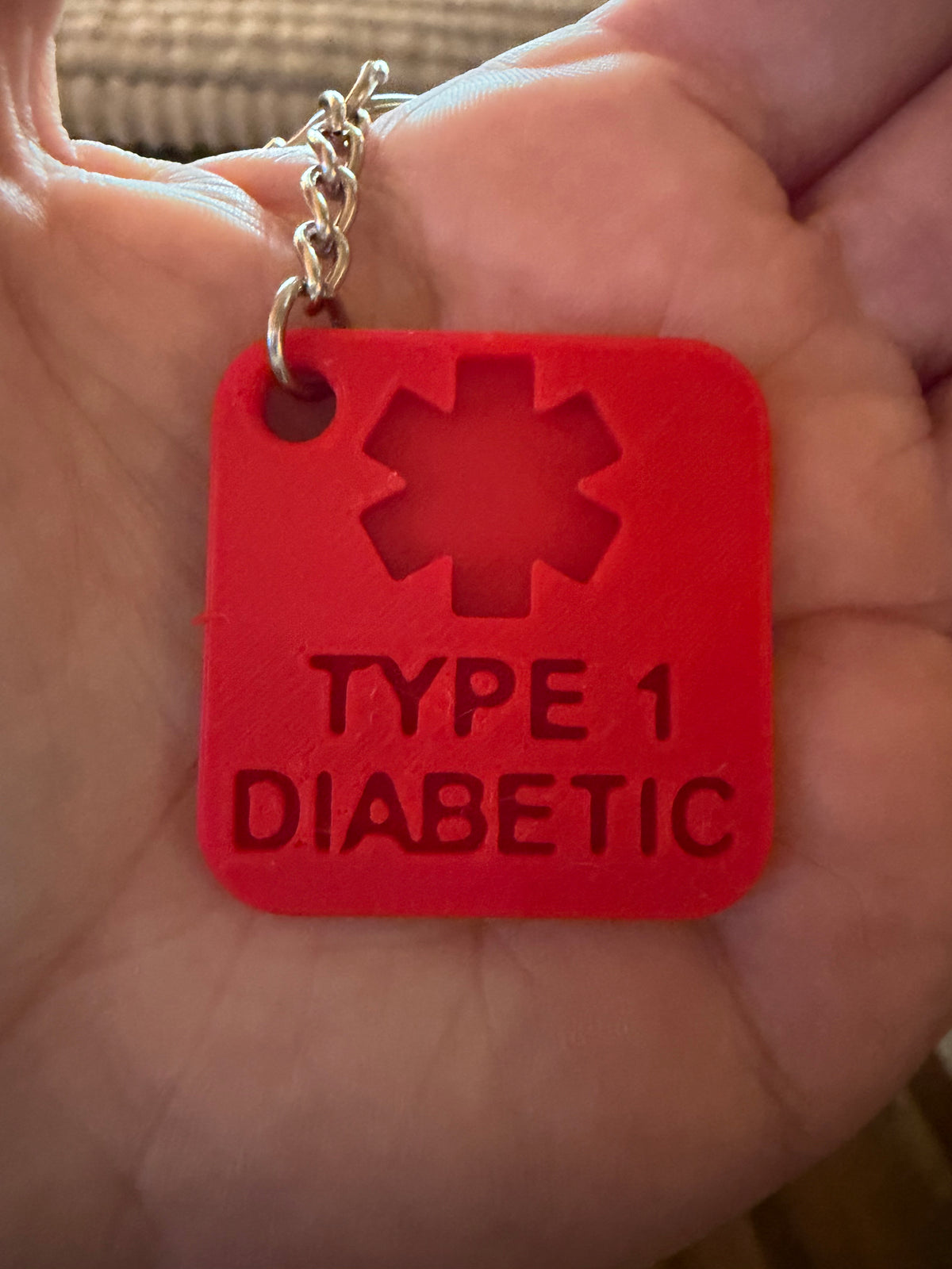 Type 1 Diabetic Keychain